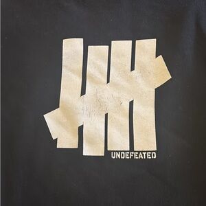 Undefeated Black Logo Tee